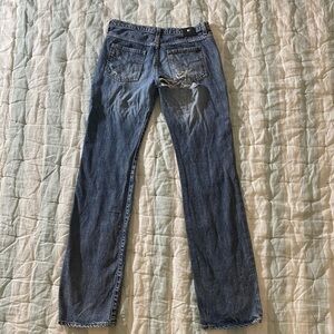 Y2K VERSACE Couture button fly Jeans.Made in Italy